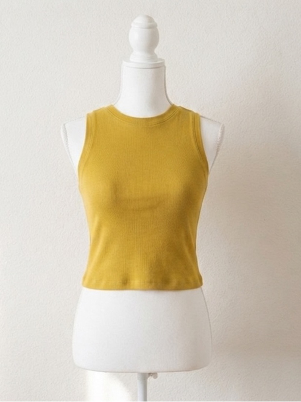 Love Poem Chic Mustard Sleeveless Tank Top
